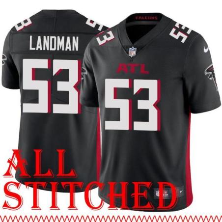 Black Home Nathan Landman Jersey Atlanta Falcons #53
