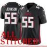 Black Home Eric Johnson Jersey Atlanta Falcons #55