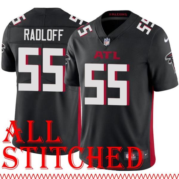 Black Home Wayne Radloff Jersey Atlanta Falcons #55