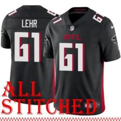 Black Home Matt Lehr Jersey Atlanta Falcons #61