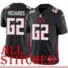Black Home David Richards Jersey Atlanta Falcons #62