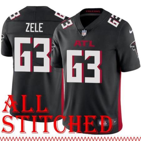 Black Home Mike Zele Jersey Atlanta Falcons #63