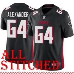 Black Home P.J. Alexander Jersey Atlanta Falcons #64
