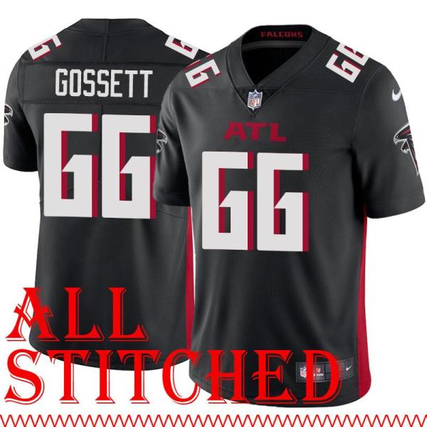 Black Home Colby Gossett Jersey Atlanta Falcons #66