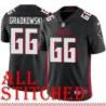 Black Home Gino Gradkowski Jersey Atlanta Falcons #66