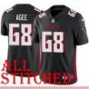 Black Home Mel Agee Jersey Atlanta Falcons #68
