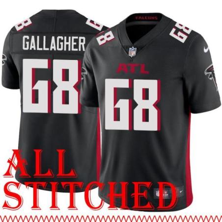 Black Home Frank Gallagher Jersey Atlanta Falcons #68