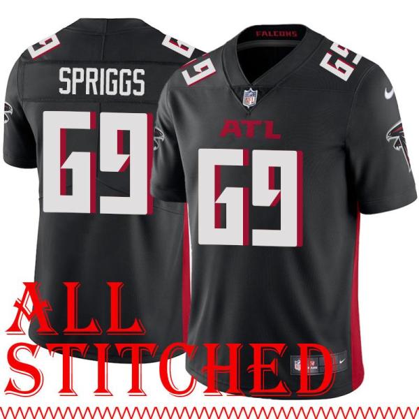 Black Home Jason Spriggs Jersey Atlanta Falcons #69