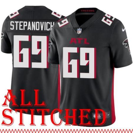 Black Home Alex Stepanovich Jersey Atlanta Falcons #69
