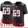 Black Home Alex Stepanovich Jersey Atlanta Falcons #69