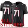 Black Home Dan Dufour Jersey Atlanta Falcons #71