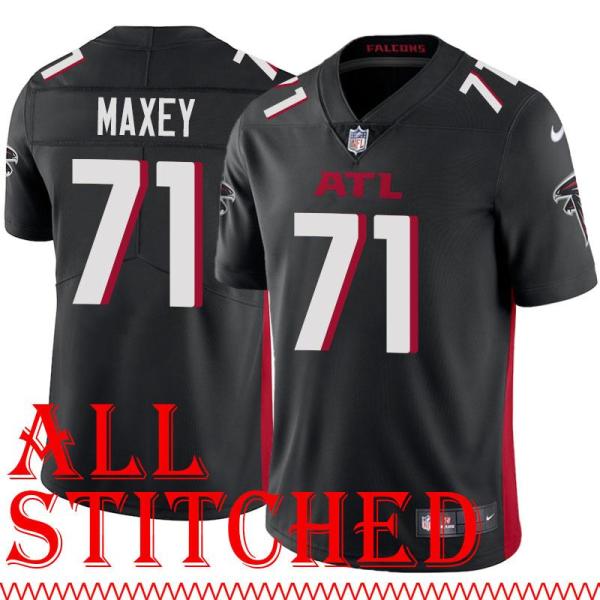 Black Home Curtis Maxey Jersey Atlanta Falcons #71