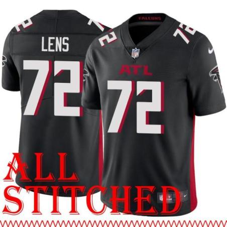 Black Home Greg Lens Jersey Atlanta Falcons #72