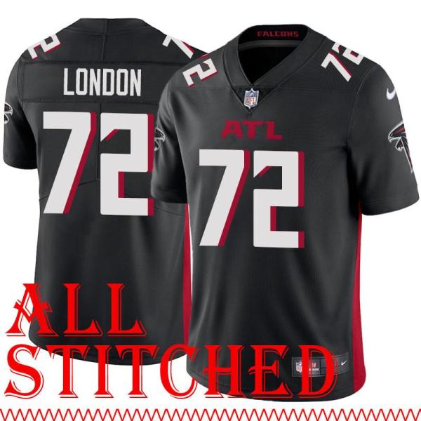 Black Home LaCale London Jersey Atlanta Falcons #72