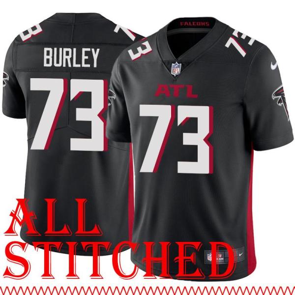 Black Home Gary Burley Jersey Atlanta Falcons #73