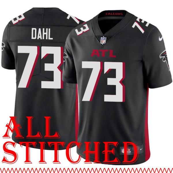 Black Home Harvey Dahl Jersey Atlanta Falcons #73
