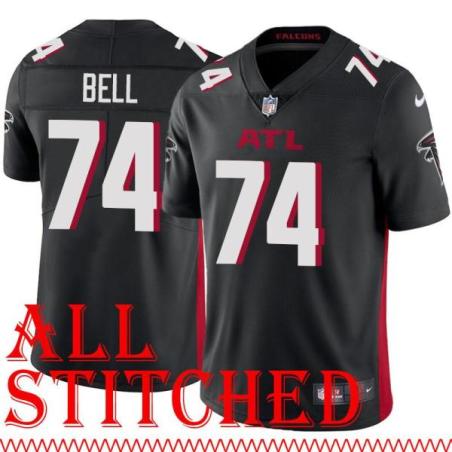 Black Home Travis Bell Jersey Atlanta Falcons #74