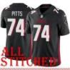 Black Home Mike Pitts Jersey Atlanta Falcons #74