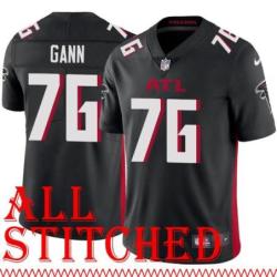 Black Home Mike Gann Jersey Atlanta Falcons #76