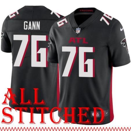 Black Home Mike Gann Jersey Atlanta Falcons #76