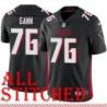Black Home Mike Gann Jersey Atlanta Falcons #76