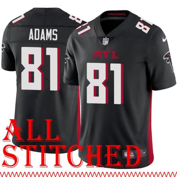 Black Home Bob Adams Jersey Atlanta Falcons #81