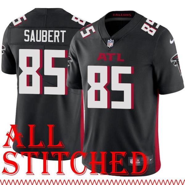 Black Home Eric Saubert Jersey Atlanta Falcons #85