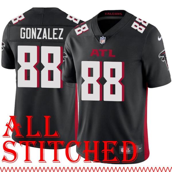 Black Home Tony Gonzalez Jersey Atlanta Falcons #88