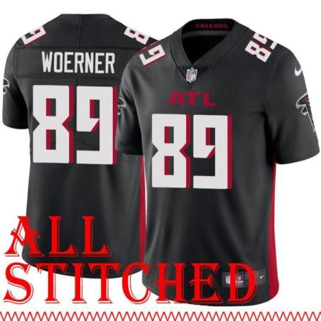 Black Home Charlie Woerner Jersey Atlanta Falcons #89