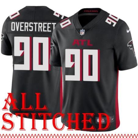 Black Home Will Overstreet Jersey Atlanta Falcons #90
