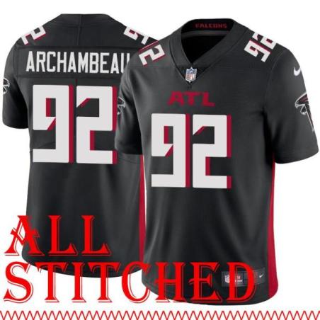 Black Home Lester Archambeau Jersey Atlanta Falcons #92
