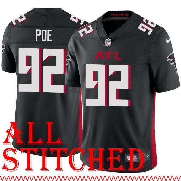 Black Home Dontari Poe Jersey Atlanta Falcons #92