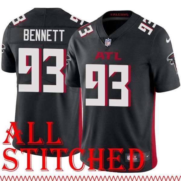 Black Home Michael Bennett Jersey Atlanta Falcons #93