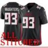 Black Home James Vaughters Jersey Atlanta Falcons #93