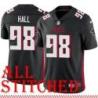 Black Home Travis Hall Jersey Atlanta Falcons #98