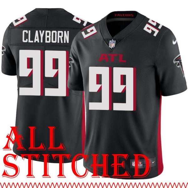 Black Home Adrian Clayborn Jersey Atlanta Falcons #99