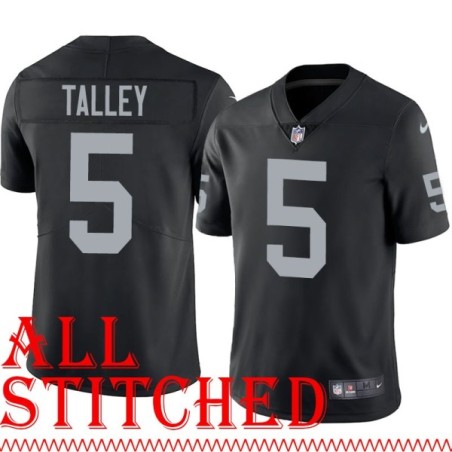 Black Home Stan Talley Jersey Oakland LV Raiders #5