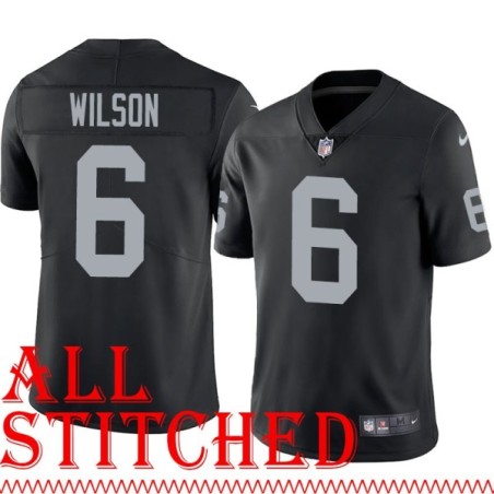 Black Home Marc Wilson Jersey Oakland LV Raiders #6