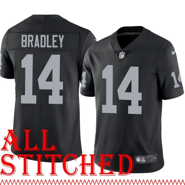 Black Home Carter Bradley Jersey Oakland LV Raiders #14