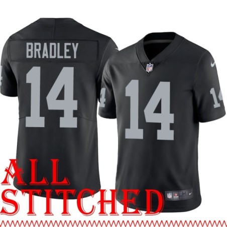 Black Home Carter Bradley Jersey Oakland LV Raiders #14