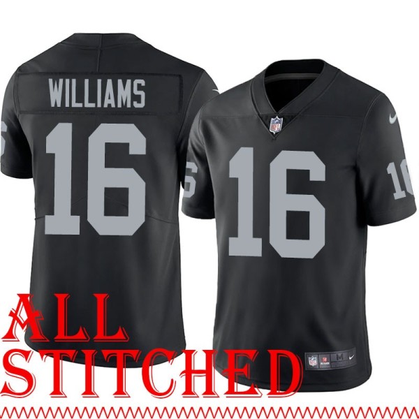 Black Home Tyrell Williams Jersey Oakland LV Raiders #16