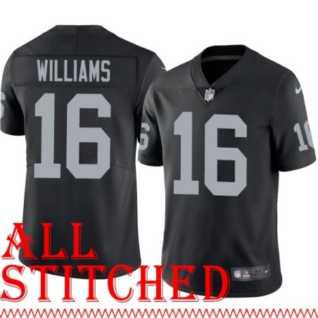 Black Home Tyrell Williams Jersey Oakland LV Raiders #16