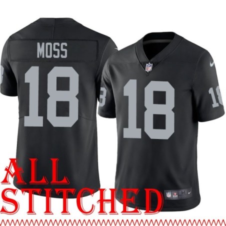Black Home Randy Moss Jersey Oakland LV Raiders #18