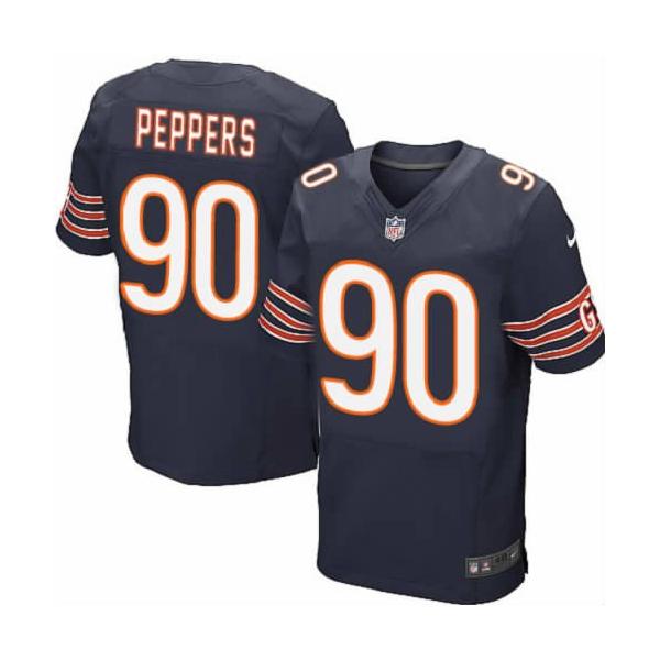 [NEW,Elite] Julius Peppers Football Jersey -Chicago #90 NEW Football Jersey(Blue)