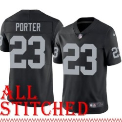 Black Home Tracy Porter Jersey Oakland LV Raiders #23