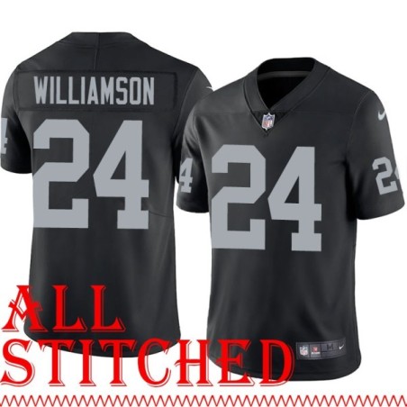 Black Home Fred Williamson Jersey Oakland LV Raiders #24