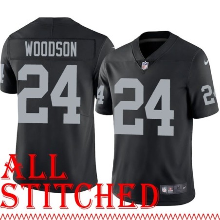 Black Home Charles Woodson Jersey Oakland LV Raiders #24