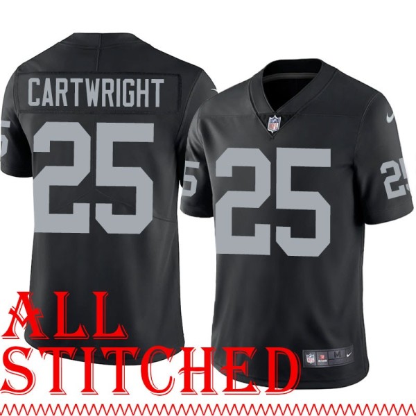 Black Home Rock Cartwright Jersey Oakland LV Raiders #25