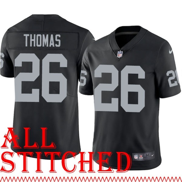 Black Home Skip Thomas Jersey Oakland LV Raiders #26