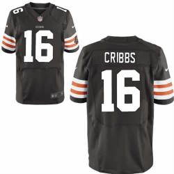 [NEW,Elite] Josh Cribbs Football Jersey -Cleveland #16 NEW Football Jersey(Brown)